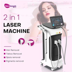 2-dans-1 808 et machine laser ND YAG